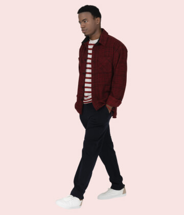 Red jacket for man