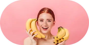 Girl with bananas