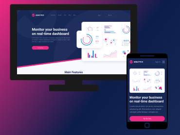 Page of analytics